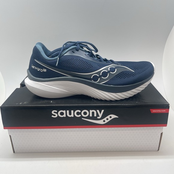 Saucony Sneakers Mens 8.5 Kinvara 15 S20967-241 Blue Running Athletic Shoes New